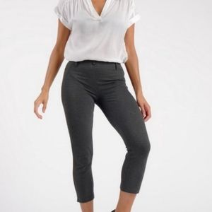 Betabrand Charcoal Yoga Crop Career Pants Size Medium
